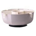 thumbnail image 4 of Baoblaze Draining Basket Divided Serving Dishes for Candy Storage and Drainage Veggie L Gray White, 4 of 8