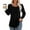 A030_Black, variant on LHVUOA Christmas Tunics for Women Dressy Casual Blouses Pleated Scooped Neck Tunic Tops Christmas Print Plus Size Tees
