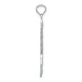 thumbnail image 2 of 14k White Gold Polished & Textured Bow & Arrow Pendant, 2 of 4