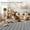 Dark gray tone, variant on Area Rug,Machine Washable Carpet Indoor/Outdoor,Living Room Rug,Non Slip Non Shedding Backing Area Rug,Print Braided Low Pile Rug for Kitchen Entrance Hallway