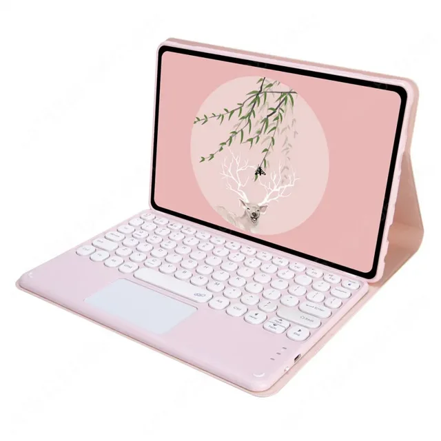 Touchpad Keyboard for Honor Pad 9 12.1 inch Tablet Case Keyboard Teclado Cover For Honor Pad 9 Case HEY2-W19 W09 Keboard Case pink Hebrew