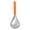 Orange, variant on Shoreew Smoothie Spoon Stainless Steel Ice Cream Spoon Serving Tool with Serrated Head Design Easy Grip Dessert Scoop Kitchen Utensil