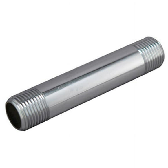 Plumb Pak 175885 0.5 x 4 in. Master Plumber Male Iron Pipe Thread Chrome Nipple
