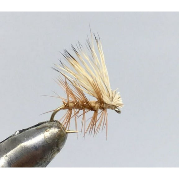 One Dozen (12) - Elk Hair Caddis - Tan - Dry Fly