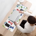 thumbnail image 3 of Long Mouse Pads for Desk,White Dinosaurs Clouds Leaves Pattern Desk Mats on Top Of Desks, Desk Mouse Pad Extra Large with 3mm Non-Slip Base and Stitched Edge for Gaming,Office,Work,Home 31.5"x11.8", 3 of 6