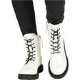 thumbnail image 2 of Journee Collection Womens Chandlerr Faux Leather Combat & Lace-up Boots, 2 of 3