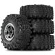 thumbnail image 1 of 4 Ruedas de Metal de 1,9 Pulgadas con Neumáticos de 118 mm de Diámetro Exterior para Axial SCX10 D90 Wraith 1/10 RC Climbing Crawler Car Parts Negro, 1 of 7