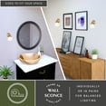 thumbnail image 3 of Huntley 1 Light LED Compatible Gold Brass Farmhouse Bathroom Vanity Wall Fixture White Schoolhouse Glass, 3 of 12
