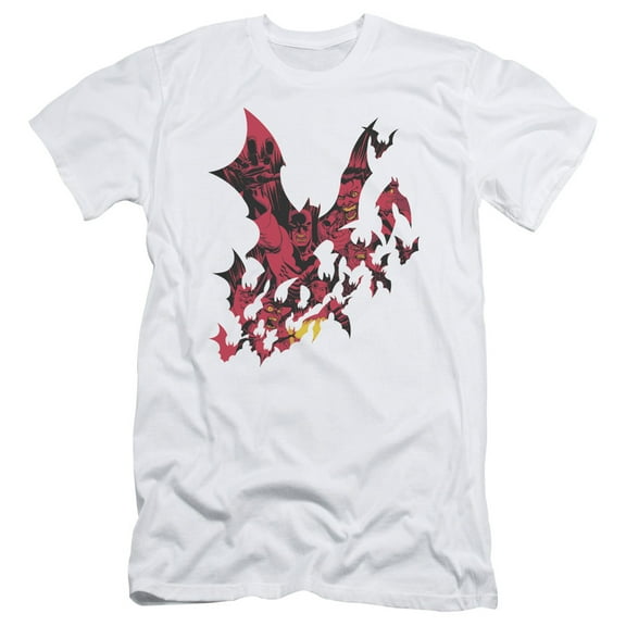Batman Broken City S/S Adult 30/1 T-Shirt White