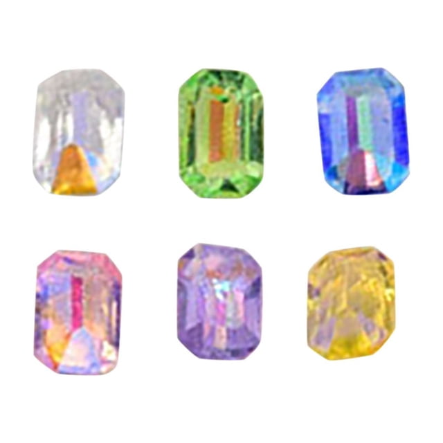 Nail DIY Accessories Ransparent Crystal Macarons Decoration Rhinestones Gradient Color Rock Sugar Pointed Bottom Diamond Colourful Gems Mixed 50 Pcs Water Diamond Magic Candy Cube
