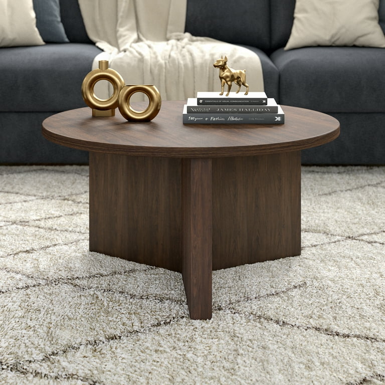 Evelyn&Zoe Wide Alder Scandinavian Fiberboard Coffee Table