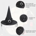 thumbnail image 3 of Accesorios decorativos de Halloween, sombrero de bruja de tela Oxford, sombrero para niños y adultos, tocado, 2 uds., 3 of 5