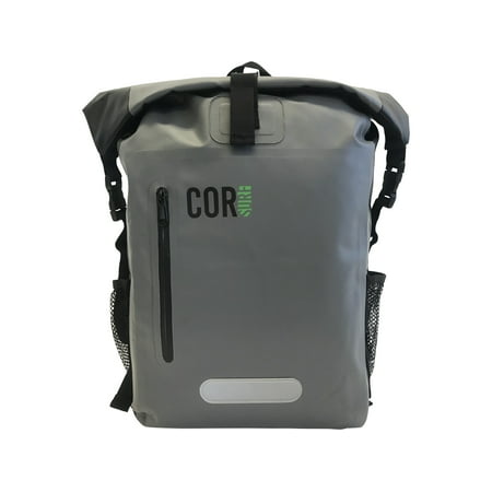 COR 25L Waterproof Dry Bag Backpack with Padded Laptop Sleeve (Green,