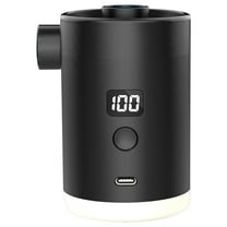 MixMart Mini Air Mattress Pump with Camping Lantern LED Display Screen Inflator/Deflator Pump USB Rechargeable Mini Wireless Air Compressor 4000mAh for Pool Floats Sleeping Pads Swimming Rings