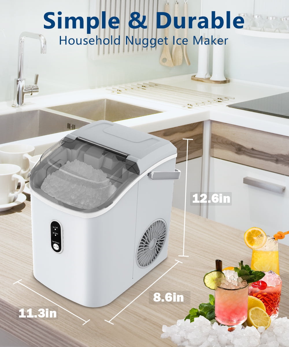 COWSAR 33 lb. Daily Production Clear Ice Portable Ice Maker Finish: Silver ZCO580016