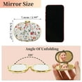 thumbnail image 2 of Unique Bargains Compact Mirror for Purses Floral White 1Pc, 2 of 7