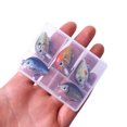 thumbnail image 3 of 1.5G Lightweight Mini Fishing Lure Kit with Realistic Small Fat Fish Imitations - Durable Micro Bait Set in Portable Case for Outdoor Angling, Ideal for Beginners & Pros (Set 2), 3 of 6
