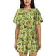 thumbnail image 1 of Fotbe Cute Tractor Conjunto de Pijama Estampado para Mujer, 2 Piezas, Ropa de Dormir con Camiseta de Manga Corta y Shorts Suaves-XX-Large, 1 of 6