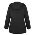 thumbnail image 2 of Soularge Women's Plus Size Winter Coat Warm Insulated Winter Jacket Winter Puffer Jacket Black 3X, 2 of 7