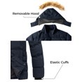 thumbnail image 4 of Wantdo Men's Big and Tall Puffer Jacket Padded Cotton Puffer Coat Hooded Warm Outwear Jacket Hooded Winter Coat Navy 4X-Large Tall, 4 of 8