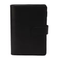 thumbnail image 1 of A6 Budget Binder A6 Binder Pocket Zipper Bag Notebook PU Leather Budget Notebook Cash Envelope Budget Hand Book Black, 1 of 3