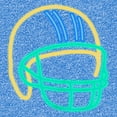 thumbnail image 2 of Boy's Lost Gods Neon Football Helmet  Performance Graphic Tee Royal Blue Heather Medium, 2 of 4