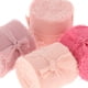 thumbnail image 3 of 4 cintas de seda de gasa con bordes deshilachados para envolver ramos de novia y regalos. rosado, 3 of 7