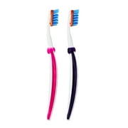 Equate Stain Removal Manual Toothbrushes, Medium, 2 Count