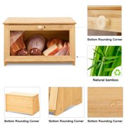 Homekoko Bamboo Single Layer Small Bread box