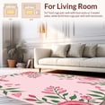 thumbnail image 2 of ODIKA 2'x3' Machine Washable Non-Slip Area Rug, Enchanted Garden Botanical Whimsical Wonderland High Traffic Rug, Pink, 444274, 2 of 7