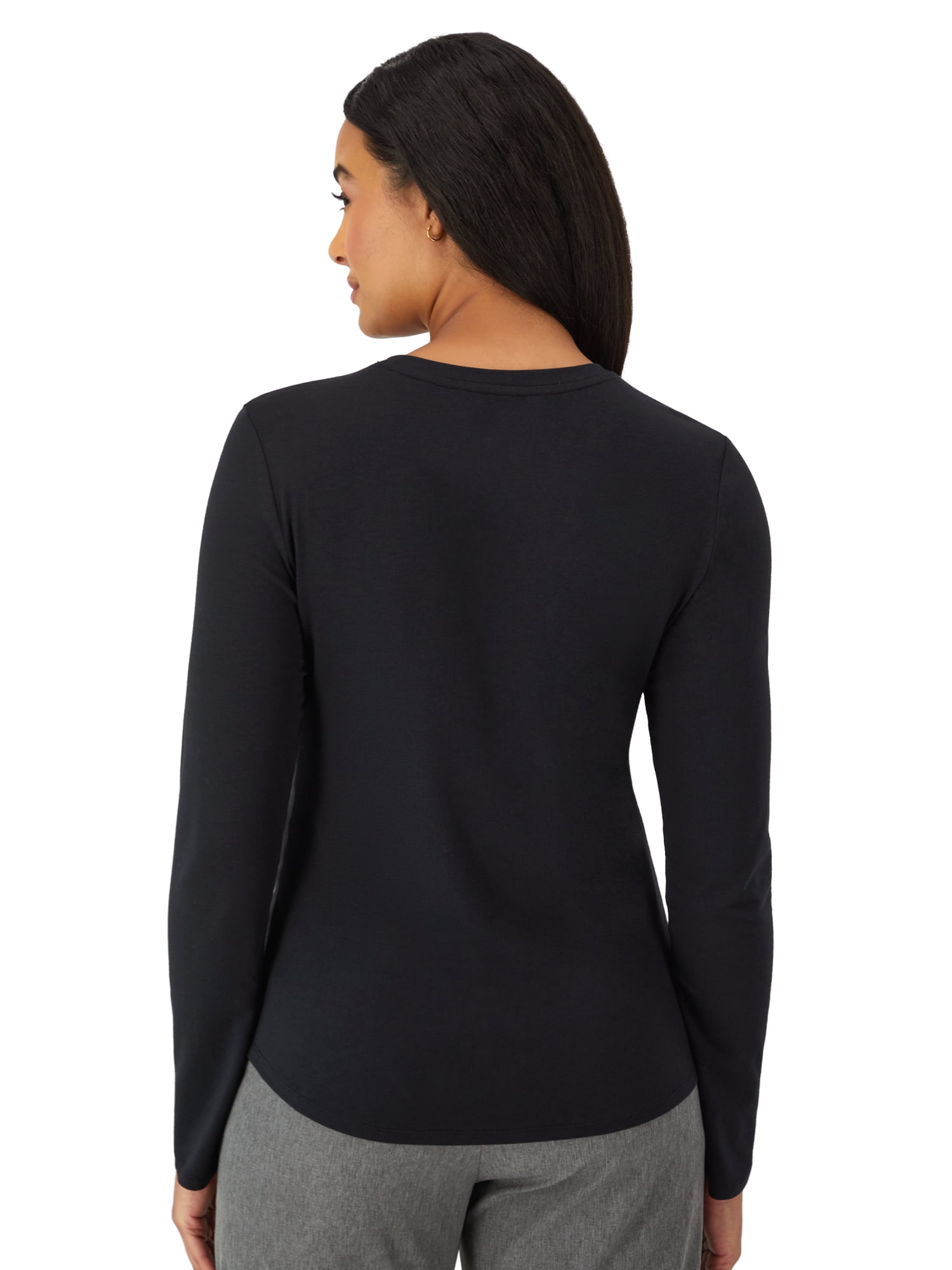 Hanes Womens Hanes Women's Scrubs Underscrub Scrub Top, Comfort Fit, Long Sleeve, Sizes S-2XL