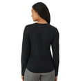 thumbnail image 3 of Hanes Women's Comfort Fit Scrubs Long Sleeve, Crew Neck Underscrub Shirt, Style HSW106, Sizes up-to 2XL, 3 of 9