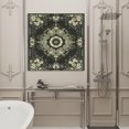 thumbnail image 4 of Wall Art Prints, Sage Green Grey Boho Framed Canvas Prints for Bedroom Living Room Bathroom Office, Vintage Ethnic Geometric Abstract Gallery Wrap Wall Art Poster for Gifts Home Decor 24"x24", 4 of 9