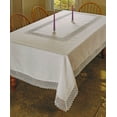thumbnail image 2 of Treasure Macrame Lace - Linen Look - Tablecloth Cream 70" by 120" Oblong / Rectangle, 2 of 2
