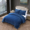 thumbnail image 3 of Bebejan 3 Piece Velvet Comforter Set, Queen ,Cozy Comfort, 3 of 8