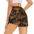 thumbnail image 3 of Sigee Embroidery Chicken Rooster And Sunflowers for Women's Athletic Shorts High Waisted Running Shorts Pocket Sporty Short Gym Elastic Workout ShortsX-Large, 3 of 9