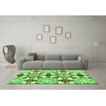 thumbnail image 3 of Ahgly Company Indoor Round Abstract Green Modern Area Rugs, 6' Round, 3 of 4