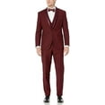 thumbnail image 5 of Adam Baker by Statement Men's Single Breasted Three Piece Shawl Collar Tuxedo - Burgundy - 44L, 5 of 14