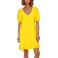 thumbnail image 1 of Elegante traje con falda larga: escote cuadrado, bolsillos laterales, vestido formal para bodas y fiestas., 1 of 4