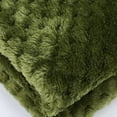 thumbnail image 3 of TABLETREANDS 1Ud Manta De Lana Gruesa Color Verde Oliva Doble Cara Para, 3 of 6