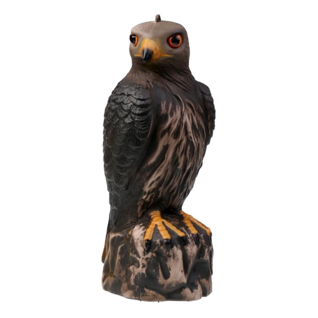 koolsoo Realistic Eagle Fishing Decoy Pest Control Bird Pigeon Scarer Scare Brown
