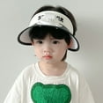 thumbnail image 4 of Mdesiwst Summer Children Sun Hat with Mini Cooling Fan Empty Top Wide Brim Visor Hat Hiking Travel Sunscreen Hat Girls Boys Outdoor Sun Protection Accessories, 4 of 7