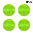 thumbnail image 3 of Paquete de 4 posavasos Advancent mantel acanalado para cocina escurridor de silicona Mostrada Verde, 3 of 6