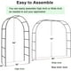 thumbnail image 4 of Outdoor Flower Garden Arch Trellis 7.8Ft High x 4.6Ft Metal Wide, Garden Pergola Arbor for Climbing Plants, Black, 4 of 5