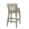 thumbnail image 4 of Plantation Bar Stool with Gray Wood Rattan Frame Fully Assembled, 4 of 5