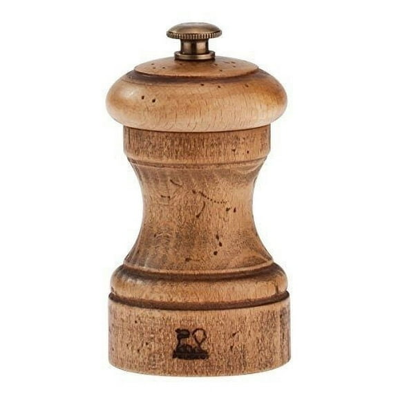 Peugeot Antique Bistro Beech Wood 4 Inch Salt Mill