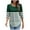 Army Green2, variant on fatyb Womens Casual Tops Puff 3/4 Sleeve Crewneck Loose Blouses Printed Trendy Summer Shirts for Women