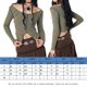 thumbnail image 2 of Camiseta Camisa ajustada para mujer Traje ajustado con estampado de remolinos y top corto (verde M) Ygjytge Verde T M para Mujer, 2 of 6