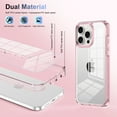 thumbnail image 4 of for iPhone 11 Pro Max Crystal Clear Case [Anti-Yellowing] Anti-Scratch Transparent Hard Back and Flexible Edge [Military Grade Drop Protection] Shockproof Phone Cover for iPhone 11 Pro Max, Pink, 4 of 8
