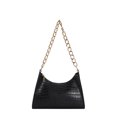 thumbnail image 1 of Bolsa Para Las Axilas Bolso de hombro para mujer Cadena Patrón de cocodrilo Bolso para axilas Bolso femenino (Negro) Tmvgtek Para Estrenar, 1 of 2